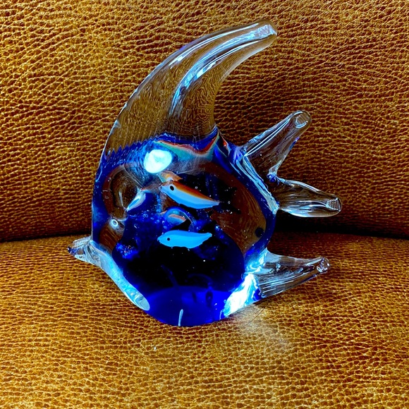 Vintage Murano Glass Aquarium Paper Weight Mid-Century Modern, Italy, 19… - Picture 4 of 6